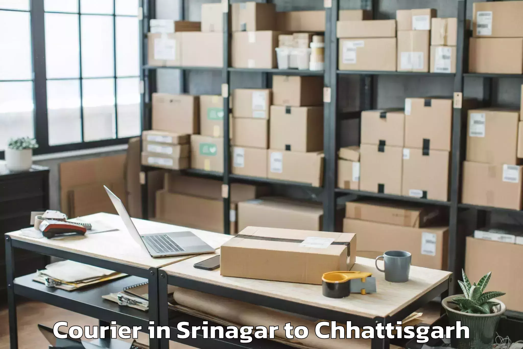 Comprehensive Srinagar to Dharamjaigarh Courier